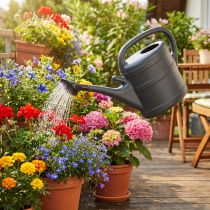 Artikel Gießkanne Kunststoff 10L Anthrazit für Garten und Balkon