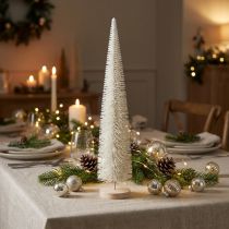 Artikel Deko Tannenbaum künstlich 60cm Weißgrau für Tischdekoration