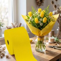 Artikel Blumenkrepp Gelb 128g/qm 10cm x 250cm 2 Rollen Krepppapier für Floristik