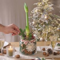 Artikel Deko Glas Vase Windlicht Glas Klar Ø18cm H20cm
