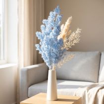 Artikel Hellblauer Federspargel Trockenblumen 55-70cm für Wohnraumdekoration