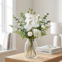 Artikel Weiße künstliche Orchidee Phalaenopsis Real-Touch 32 cm