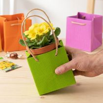 Artikel Farbige Papiertaschen mit Henkeln 10,5cm 8 Stück für Geschenk- und Dekorationsideen