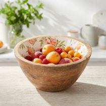 Artikel Mangoholz Dekoschale mit Pfirsich-Motiv Ø 12,5 cm