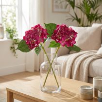 Artikel Künstliche Hortensienzweige Pink 43 cm Dekoration 2 Stück