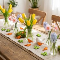 Artikel Holz Streudeko Vögel und Schmetterlinge 2cm bunt 144 Stück