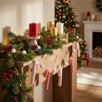 Artikel Zuckerstangen-Girlande 120cm Rot-Weiß Weihnachtsdekoration