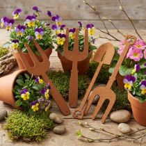 Artikel Filz Gartenwerkzeug Braun 29,5cm 4-teilig