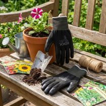 Artikel Kixx Nylon Gartenhandschuhe Größe 10 Schwarz für Gartenarbeiten