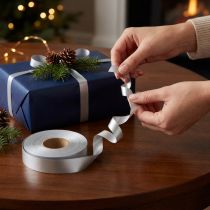 Artikel Kräuselband Polypropylen 30mm x 100m Silber Geschenkband