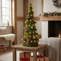 Artikel Weihnachtsbaum Moos Deko, Grün, Ø25cm, H70cm