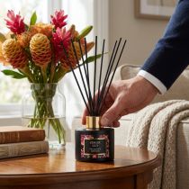 Artikel Raumduft Diffusor Duftstäbchen Glasflakon Ginger Lily 75ml Schwarz Violett