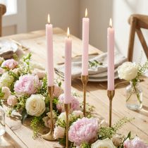 Artikel Stabkerzen durchgefärbt Rosa 22×240mm 12er-Pack