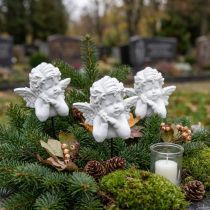 Artikel Dekostecker Engel Figuren aus Polyresin Weiß H5cm 6 Stück