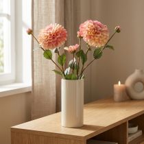 Artikel Künstliche Dahlien Pfirsich Rosa Ø10cm L80cm 2 Stück