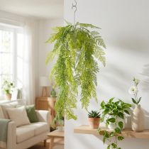 Artikel Künstlicher Farn Hängepflanze 80cm Grün Kunststoff für Innenräume