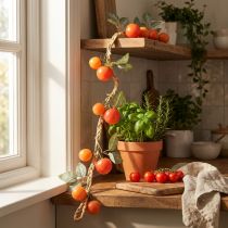 Artikel Tomaten-Girlande 135cm Kunstpflanze mit Deko-Tomaten und Blättern für Innen und geschützten Außenbereich
