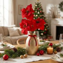 Artikel Künstliche Weihnachtssterne Rot 46 cm 6 Stück 2 Bund