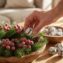 Artikel Zypressen Zapfen 3cm Weiß gewaschen 500g
