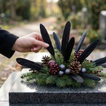 Artikel Gänsefedern Schwarz 11–14 cm 180 Stück Dekoration