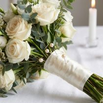 Artikel Perlkopfnadeln aus Metall und Kunststoff Ø8mm L65mm Champagner 55 Stück