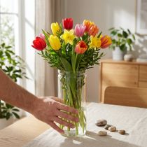 Artikel Glaszylinder-Vase rund Ø10cm H27cm transparent