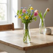 Artikel Glasflasche Vase aus Klarglas Ø 7,5 cm Höhe 19 cm für Dekoration