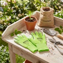Artikel Gartenhandschuhe Nylon Polyurethan Größe 7 Hellgrün Limette