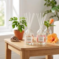 Artikel Raumduft Diffuser aus Glas mit Mango- und Kokosduft, 19 cm, 2-teiliges Set, für den Innenbereich