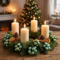 Artikel Mini Christbaumkugeln Glas am Draht Grün Ø1,5cm 140 St