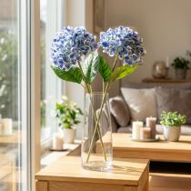 Artikel Künstlicher Hortensienzweig Blau 80cm 2 Stück