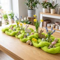 Artikel Weiche Filzwolle für dekorative Gestaltungen und saisonale Arrangements 2m Grün