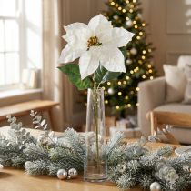 Artikel Weihnachtsstern Kunstblume Weiß 67cm