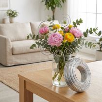 Artikel Aludraht 3mm 1kg Silber - Biegsamer Basteldraht für Floristik, Modellbau und Deko-Ideen