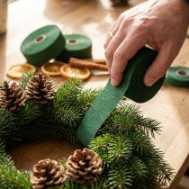 Artikel Römerwickelband aus grünem Krepppapier 6 cm x 20 m, 5 Rollen