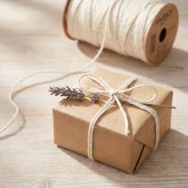 Artikel Jutekordel Weiß Ø2mm 50m Kordel aus 100% Jute zum Basteln