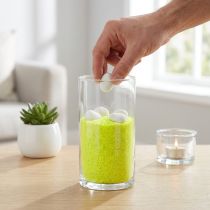 Artikel Dekosand Neongelb Farbsand 0,5 mm Körnung 1 kg