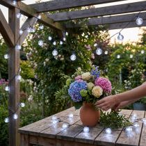 Artikel Kugel-Lichterkette Cherry 60 LED 900 cm Kaltweiß Außenbereich