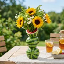 Artikel Keramikvase Wassermelone H22cm für Trockenblumen