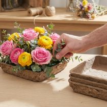 Artikel Oasis Biolit Steckschaum-Unterlage 13x13x2cm Natur Braun 12er Set
