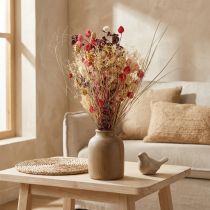 Artikel Trockenblumenstrauß Flockenblume und Erdbeerdistel Rot Naturgetrocknet 150g