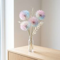 Artikel Pusteblume Trockenblume Wiesenbocksbart 12cm Rosa Lila Blau 4 Stück