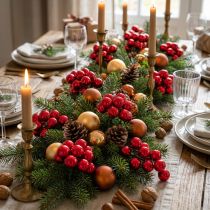 Artikel Glas-Mini-Weihnachtskugeln Rot Ø25mm 140 Stück am Draht