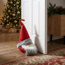 Artikel Türstopper Weihnachtsmann Dekofigur aus Filz, 35 cm, Rot-Weiß
