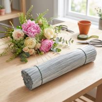 Artikel Silberdraht verzinkt Ø0,4mm L180mm Bündel 1kg für Floristik- und Bastelarbeiten