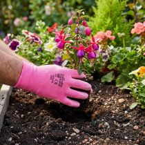 Artikel Kixx Gartenhandschuhe Nylon PU-Beschichtung Gr. 8 Rosa/Pink