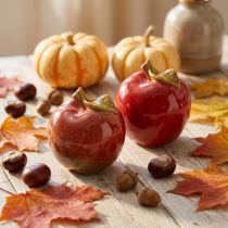 Artikel Herbstdeko Keramik Äpfel Tischdeko Rot Grün H9cm 2 St