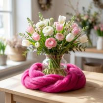 Artikel Filzwolle 2 Meter Pink für Dekorationen und Bastelarbeiten