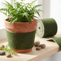 Artikel Wollfilzband Dunkelgrün 15cm x 4m für Dekoration und Bastelarbeiten