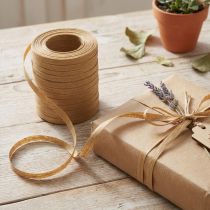 Artikel Geschenkband Kräuselband Papier 10 mm 1 m Braun für Dekoration und Verpackung
